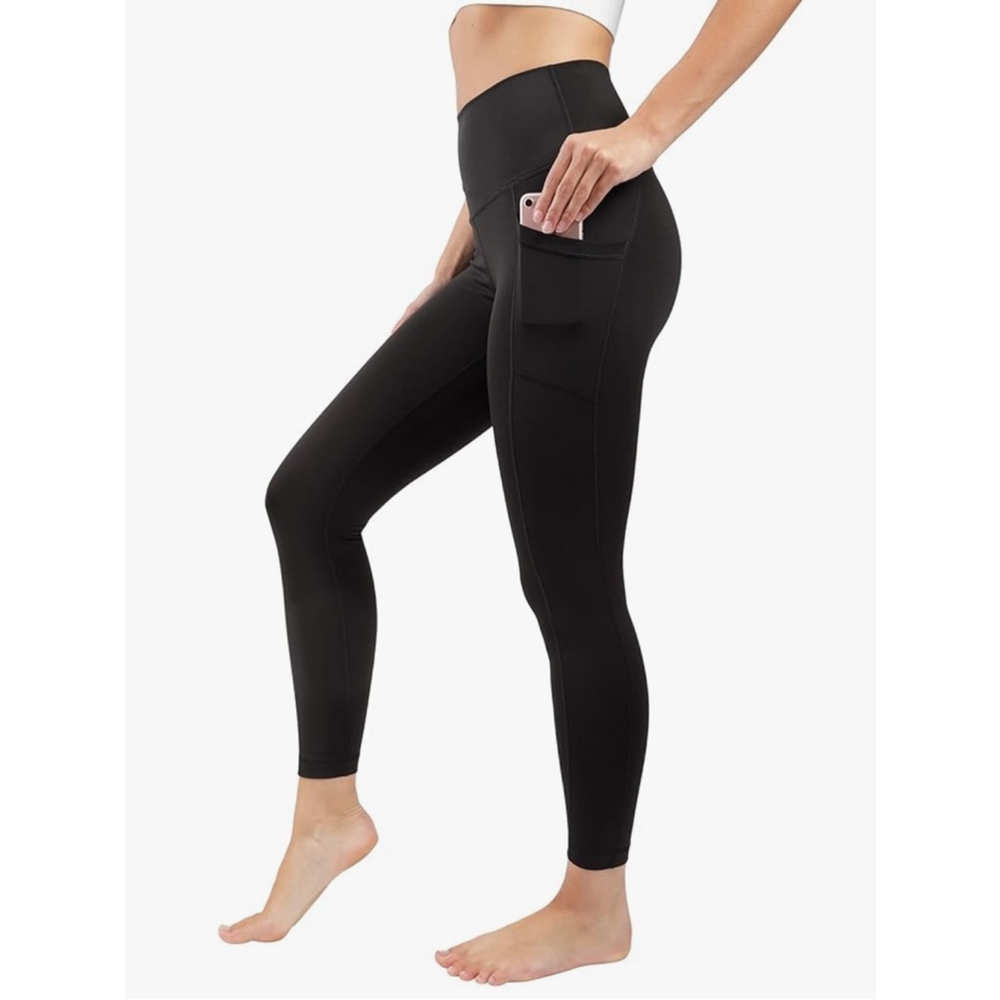 90 Degree by Relex high waist side pockets stretch leggings S